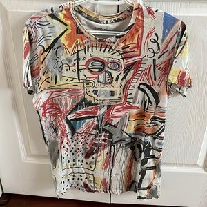 Tee shirt basquiat eleven pairs size small. Multicolored.